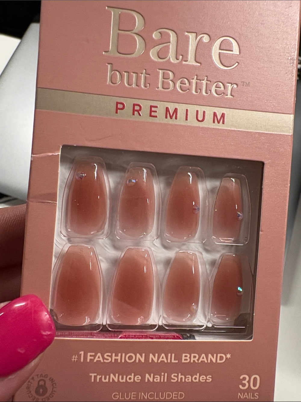 Nail Natural Pink Almond Press-On Set - Picture 4 of 5